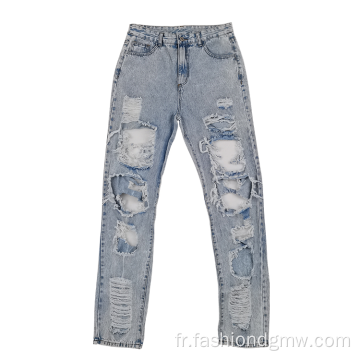 Dernier jeans baggy femmes plus taille